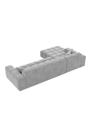 Canapé d'angle gauche Cardano Gris clair