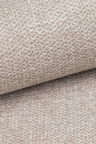 Canapé d'angle droit panoramique convertible Nuvola - Beige - 7 places - En tissu structuré