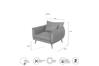 Fauteuil Ragalia - Beige foncé