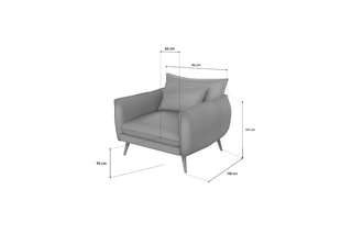 Fauteuil Ragalia - Gris clair
