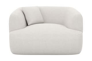 Fauteuil Ozura - Blanc - En polyester