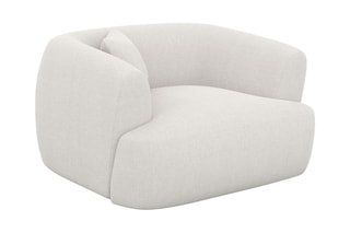 Fauteuil Ozura - Blanc - En polyester