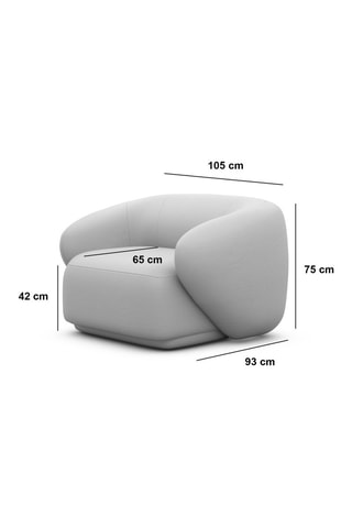 Fauteuil Maitano - Marron - En polyester