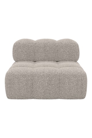 Canapé - Beige - En tissu bouclé