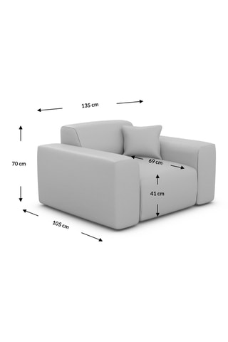 Fauteuil - Bleu marine - En tissu velours côtelé