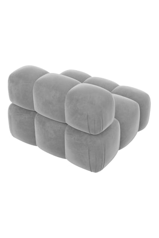 Canapé - Gris clair - En tissu velours