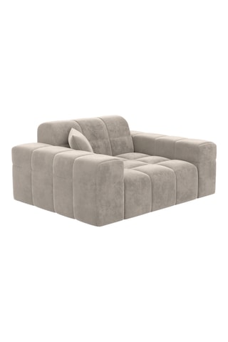 Canapé - Beige - En tissu velours