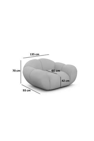 Canapé - Beige - En tissu bouclé