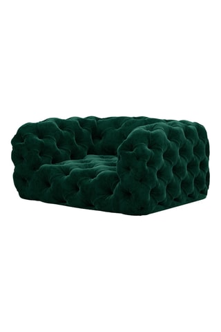 Canapé - Vert foncé - En tissu velours