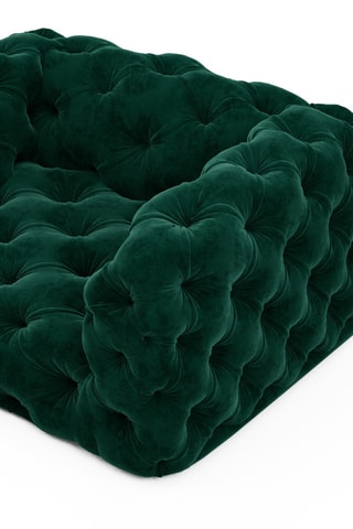 Canapé - Vert foncé - En tissu velours