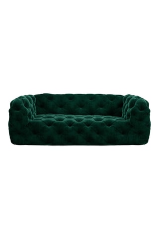 Canapé - Vert foncé - 2 places - En tissu velours