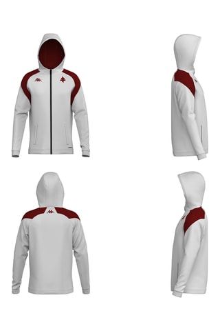 Sweat à capuche en coton biologique FC Metz - Blanc