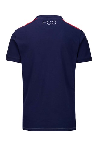 Polo en coton biologique FC Grenoble Rugby - Bleu