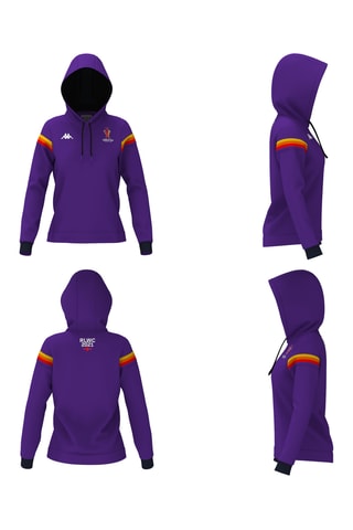 Sweat polaire de rugby à capuche Coupe Du Monde De Rugby à XIII - Violet