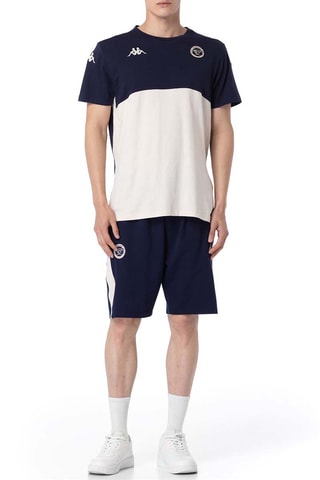 Maillot slim de rugby en coton biologique Union Bordeaux Bègles - Bleu