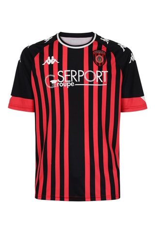 Maillot de football USMA Kombat - Blanc, noir et rouge