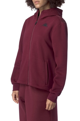Sweat polaire à capuche - Rouge