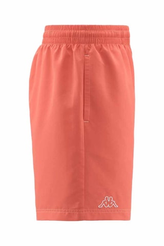 Short de bain   Corail - Blanc et rouge