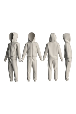 Sweat à capuche et pantalon - Blanc