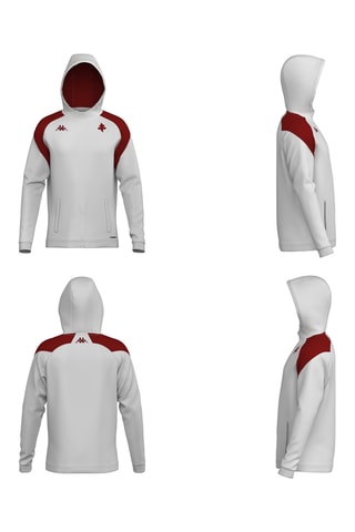 Sweat à capuche en coton biologique FC Metz - Blanc