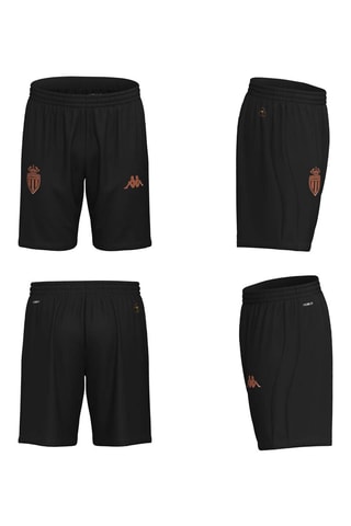 Short regular d’entraînement AS Monaco - Noir
