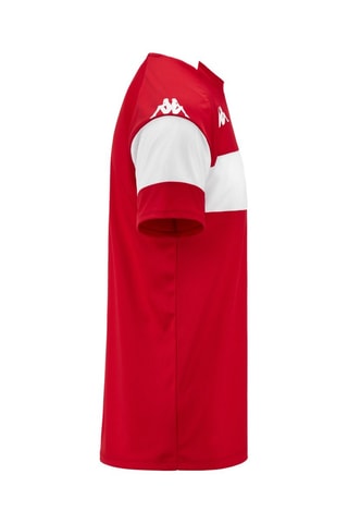 T-shirt Dareto - Blanc et rouge