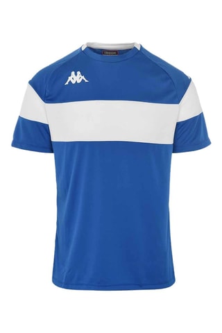 T-shirt Dareto - Blanc et bleu