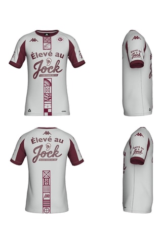 Maillot de rugby Union Bordeaux Bègles - Gris