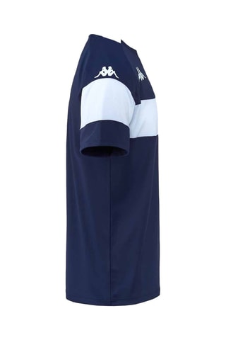 T-shirt Dareto - Blanc et bleu