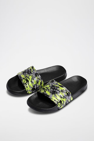 Claquettes Noles - Noir et vert