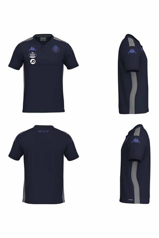 Polo en coton biologique Real Valladolid CF - Bleu