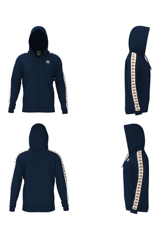 Sweat polaire à capuche - Bleu