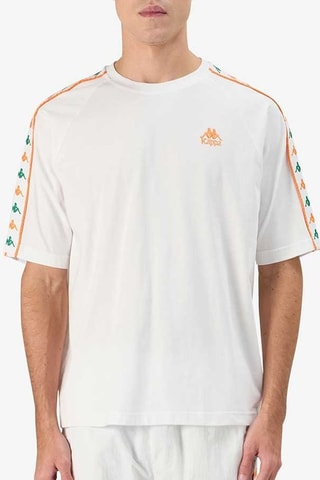 T-shirt 222 Banda Ninon - Blanc et orange