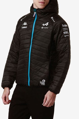 Doudoune à capuche de formule 1 BWT Alpine F1 Team - Noir