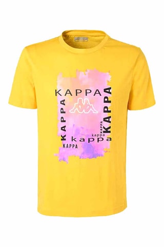 T-shirt Emiro Jaune - Blanc, noir, jaune et rose
