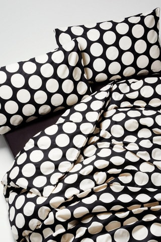 Parure de couette en coton 71 fils/cm² - Noir