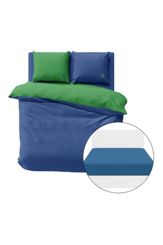 Parure de lit - Bleu et vert