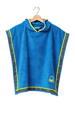 Peignoir poncho - Bleu