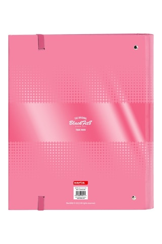 Classeur à anneaux - Rose - 27 x 32 x 3,5 cm
