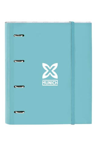 Classeur à anneaux - Turquoise - 27 x 32 x 3,5 cm