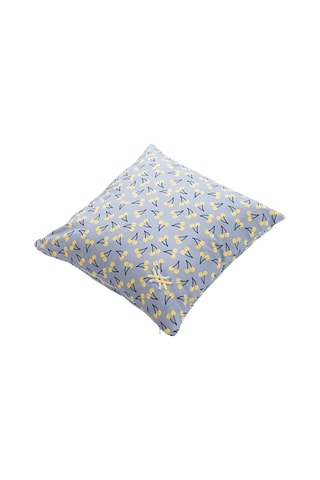 Coussin - Bleu et jaune - 40 x 40 cm
