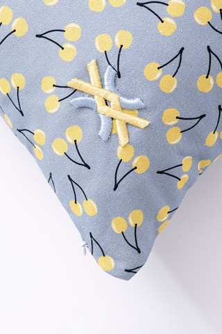 Coussin - Bleu et jaune - 40 x 40 cm