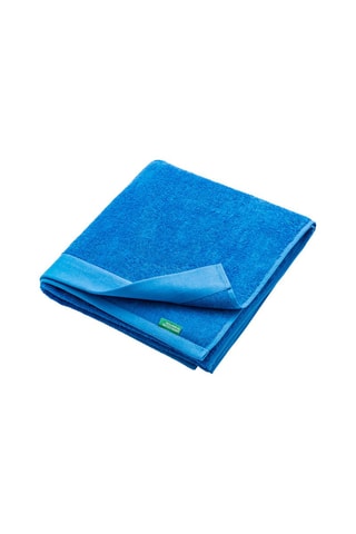 Drap de bain en coton biologique - Bleu - 90 x 150 cm