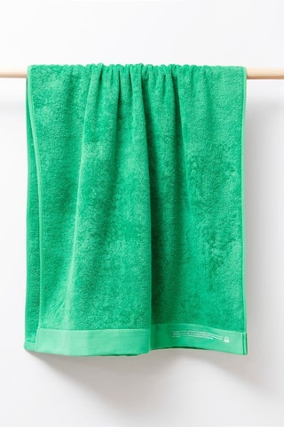 Drap de bain en coton biologique - Vert - 90 x 150 cm