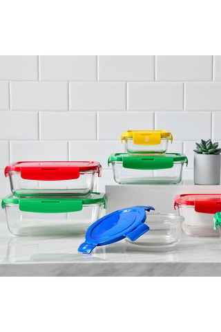 Boîte de conservation en verre borosilicate - 0,84 l