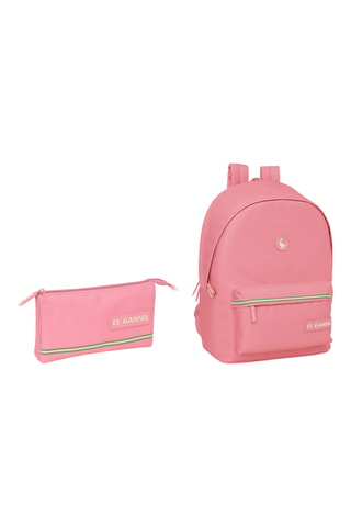 Sac à dos connecté et Trousse - Rose