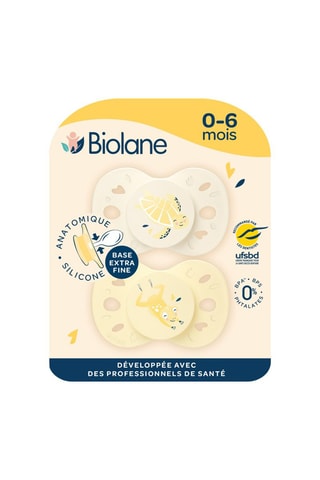 Sucette anatomique en silicone Animaux - De 0 à 6 mois