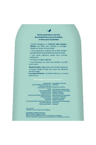 Liniment oléo-calcaire bio - 500 ml