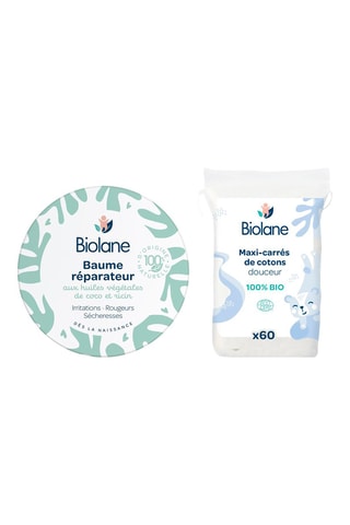 Baume Réparateur - 45ml et 60 maxi carrés de coton Bio