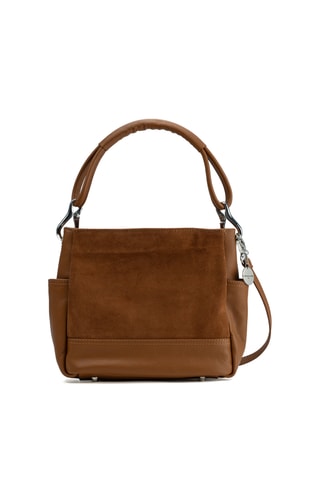 Sac porté épaule en cuir Zuri - Marron